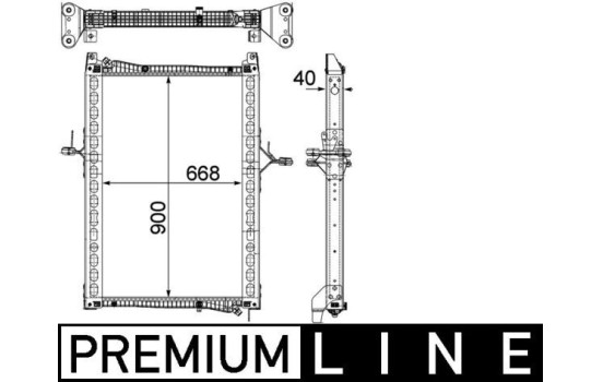 Radiator, engine cooling BEHR *** PREMIUM LINE ***