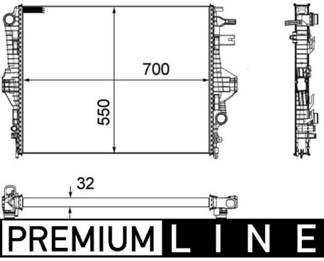 Radiator, engine cooling BEHR *** PREMIUM LINE ***
