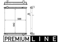 Radiator, engine cooling BEHR *** PREMIUM LINE ***