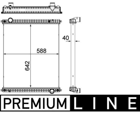 Radiator, engine cooling BEHR *** PREMIUM LINE ***