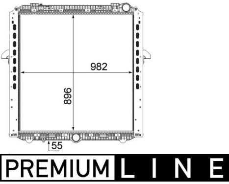 Radiator, engine cooling BEHR *** PREMIUM LINE ***