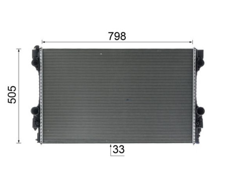 Radiator, engine cooling BEHR *** PREMIUM LINE ***, Image 10