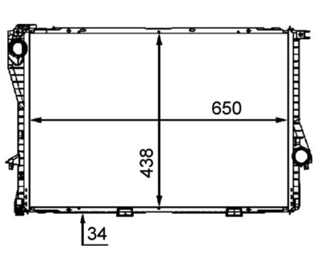 Radiator, engine cooling BEHR *** PREMIUM LINE ***, Image 2