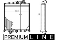 Radiator, engine cooling BEHR *** PREMIUM LINE ***