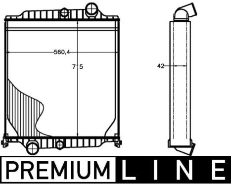 Radiator, engine cooling BEHR *** PREMIUM LINE ***