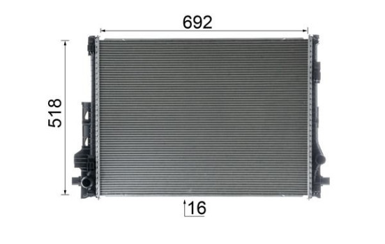 Radiator, engine cooling BEHR *** PREMIUM LINE ***, Image 11