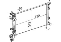 Radiator, engine cooling BEHR *** PREMIUM LINE ***