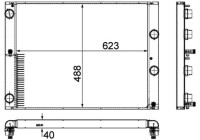 Radiator, engine cooling BEHR *** PREMIUM LINE ***