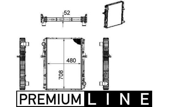 Radiator, engine cooling BEHR *** PREMIUM LINE ***