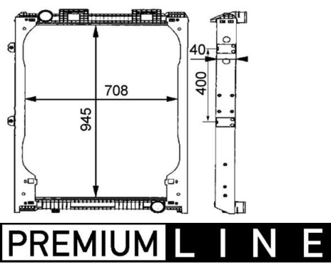 Radiator, engine cooling BEHR *** PREMIUM LINE ***
