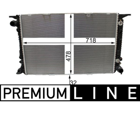 Radiator, engine cooling BEHR *** PREMIUM LINE ***