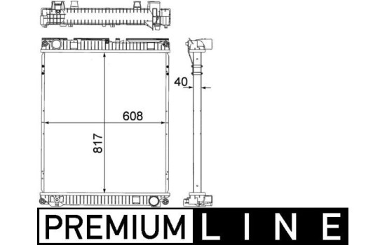 Radiator, engine cooling BEHR *** PREMIUM LINE ***