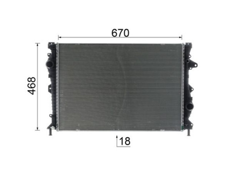 Radiator, engine cooling BEHR *** PREMIUM LINE ***, Image 10