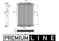 Radiator, engine cooling BEHR *** PREMIUM LINE ***