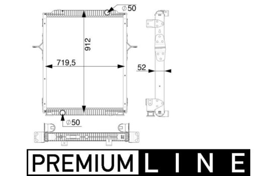 Radiator, engine cooling BEHR *** PREMIUM LINE ***