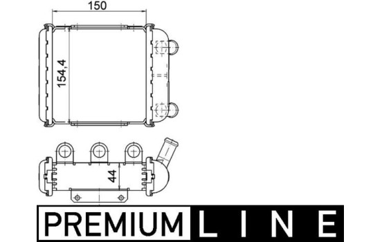 Radiator, engine cooling BEHR *** PREMIUM LINE ***