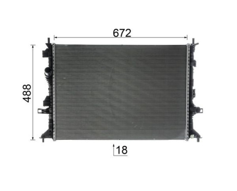 Radiator, engine cooling BEHR *** PREMIUM LINE ***, Image 10