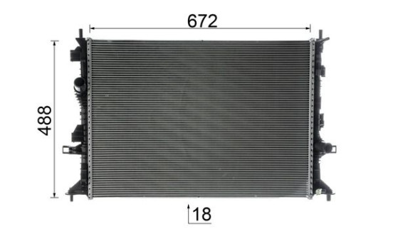 Radiator, engine cooling BEHR *** PREMIUM LINE ***, Image 10