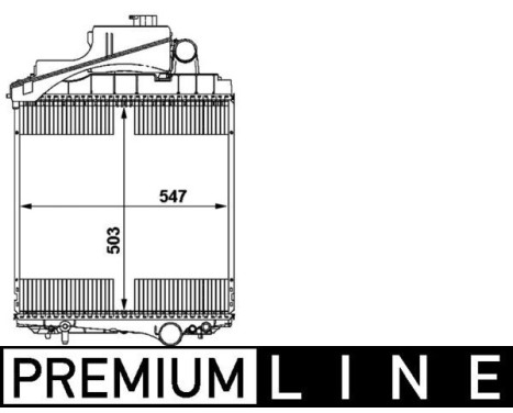 Radiator, engine cooling BEHR *** PREMIUM LINE ***