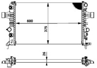 Radiator, engine cooling BEHR *** PREMIUM LINE ***