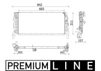 Radiator, engine cooling BEHR *** PREMIUM LINE ***
