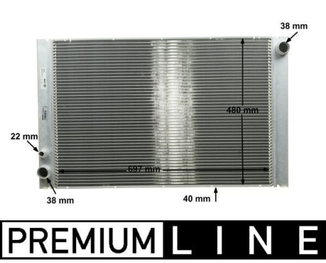 Radiator, engine cooling BEHR *** PREMIUM LINE ***