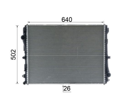 Radiator, engine cooling BEHR *** PREMIUM LINE ***, Image 11