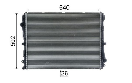 Radiator, engine cooling BEHR *** PREMIUM LINE ***, Image 11