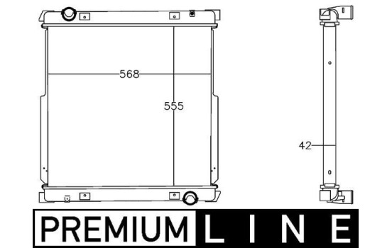 Radiator, engine cooling BEHR *** PREMIUM LINE ***