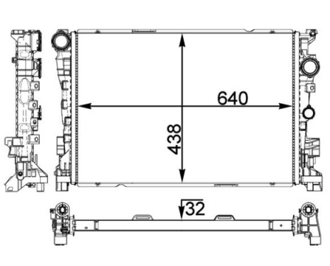 Radiator, engine cooling BEHR *** PREMIUM LINE ***