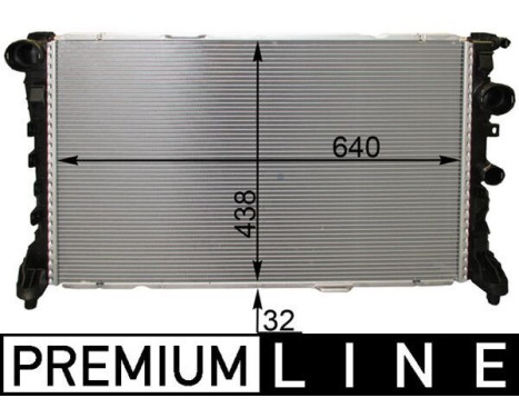 Radiator, engine cooling BEHR *** PREMIUM LINE ***, Image 2