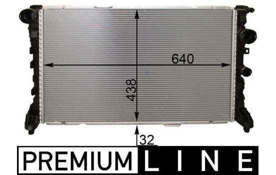 Radiator, engine cooling BEHR *** PREMIUM LINE ***, Image 2