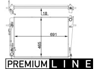 Radiator, engine cooling BEHR *** PREMIUM LINE ***