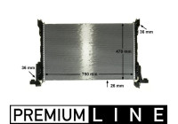 Radiator, engine cooling BEHR *** PREMIUM LINE ***