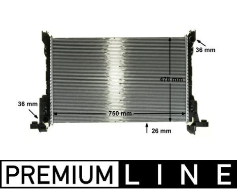Radiator, engine cooling BEHR *** PREMIUM LINE ***