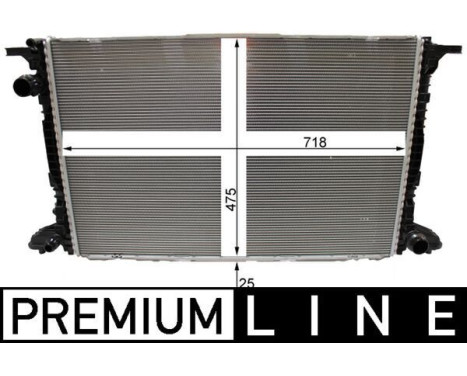Radiator, engine cooling BEHR *** PREMIUM LINE ***