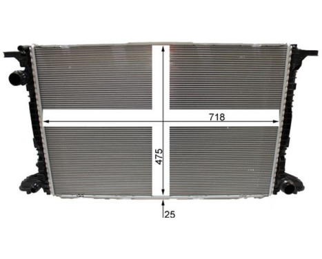 Radiator, engine cooling BEHR *** PREMIUM LINE ***, Image 4