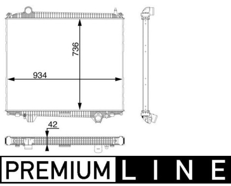 Radiator, engine cooling BEHR *** PREMIUM LINE ***