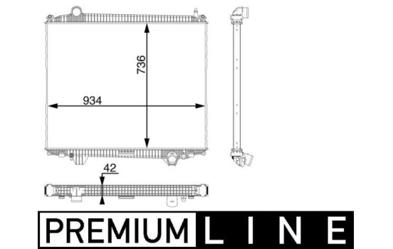 Radiator, engine cooling BEHR *** PREMIUM LINE ***