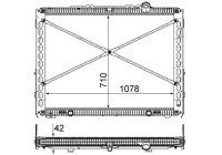 Radiator, engine cooling BEHR *** PREMIUM LINE ***