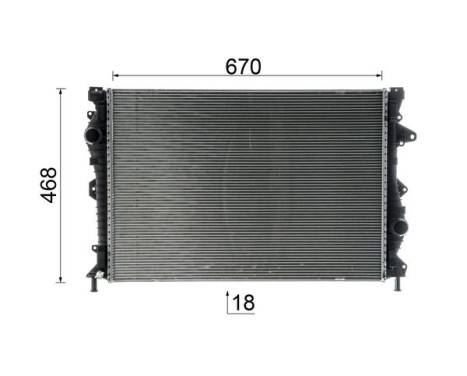 Radiator, engine cooling BEHR *** PREMIUM LINE ***, Image 10