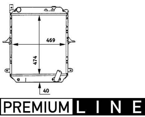 Radiator, engine cooling BEHR *** PREMIUM LINE ***