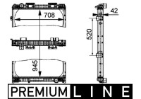 Radiator, engine cooling BEHR *** PREMIUM LINE ***