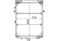 Radiator, engine cooling BEHR *** PREMIUM LINE ***
