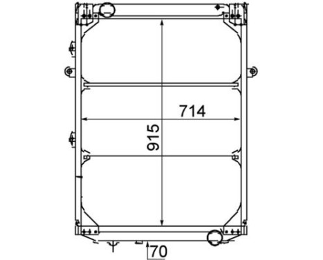Radiator, engine cooling BEHR *** PREMIUM LINE ***