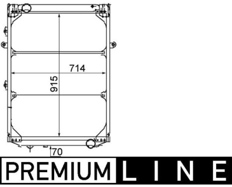 Radiator, engine cooling BEHR *** PREMIUM LINE ***, Image 2