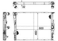 Radiator, engine cooling BEHR *** PREMIUM LINE ***