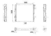 Radiator, engine cooling BEHR *** PREMIUM LINE ***
