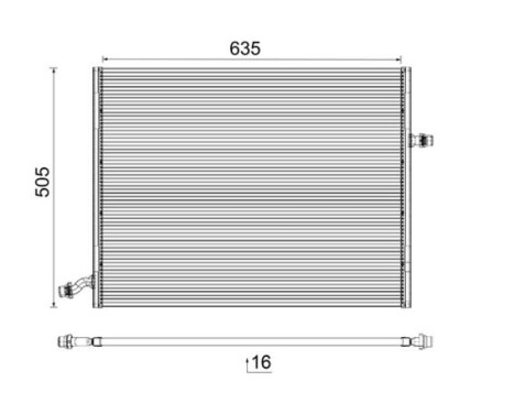 Radiator, engine cooling BEHR *** PREMIUM LINE ***, Image 11