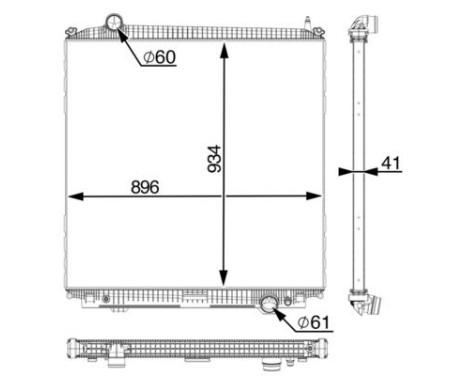 Radiator, engine cooling BEHR *** PREMIUM LINE ***